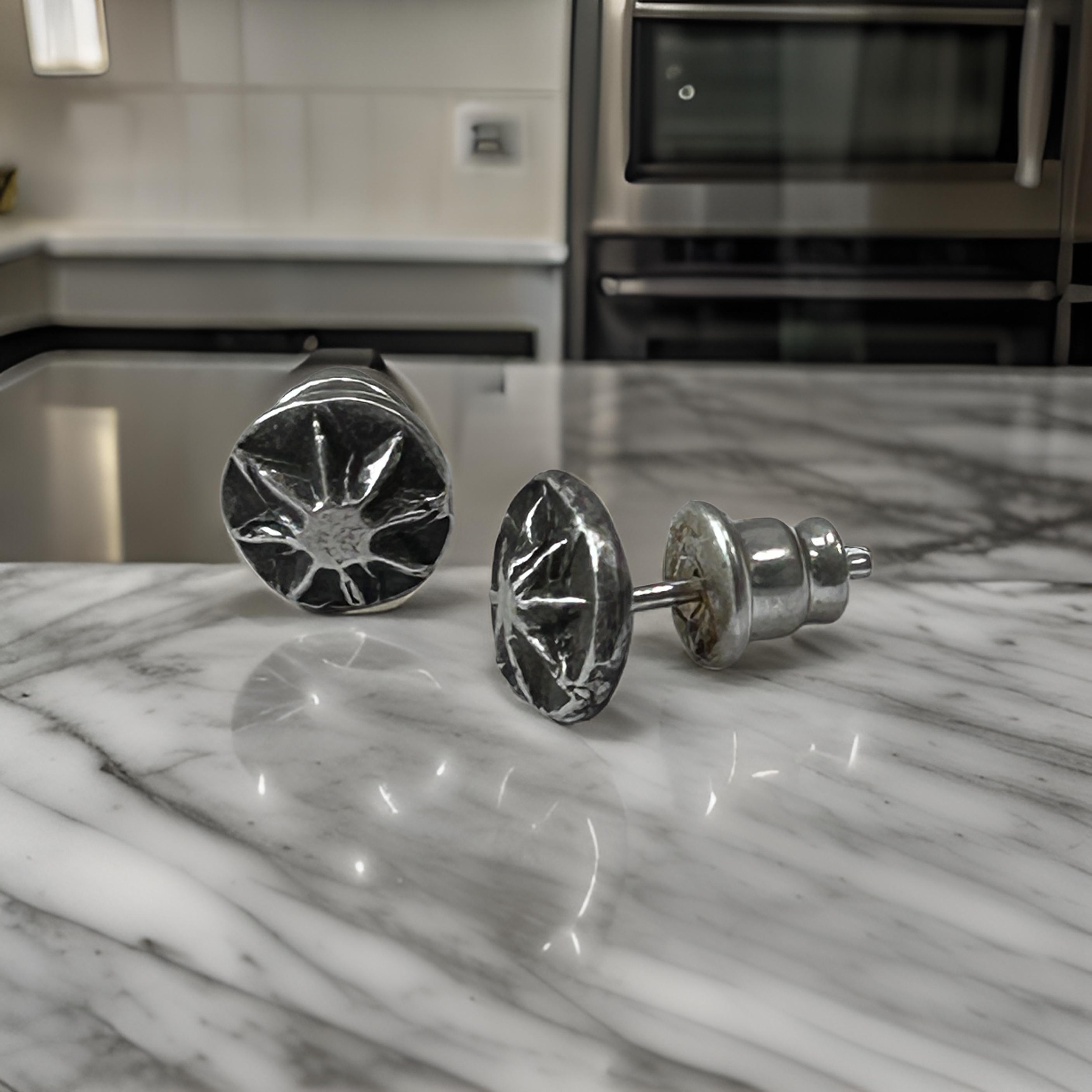 Men’s Stud Earrings - Oxidized Small Earrings