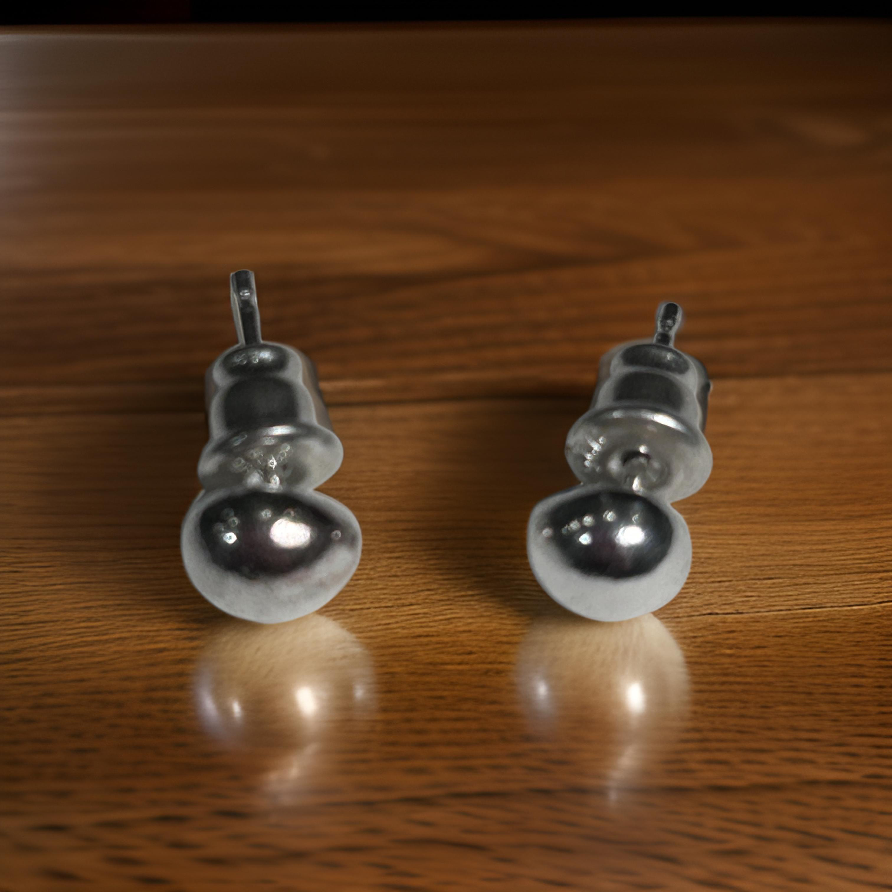Minimalist Ball Stud Earrings- 925 Sterling Silver