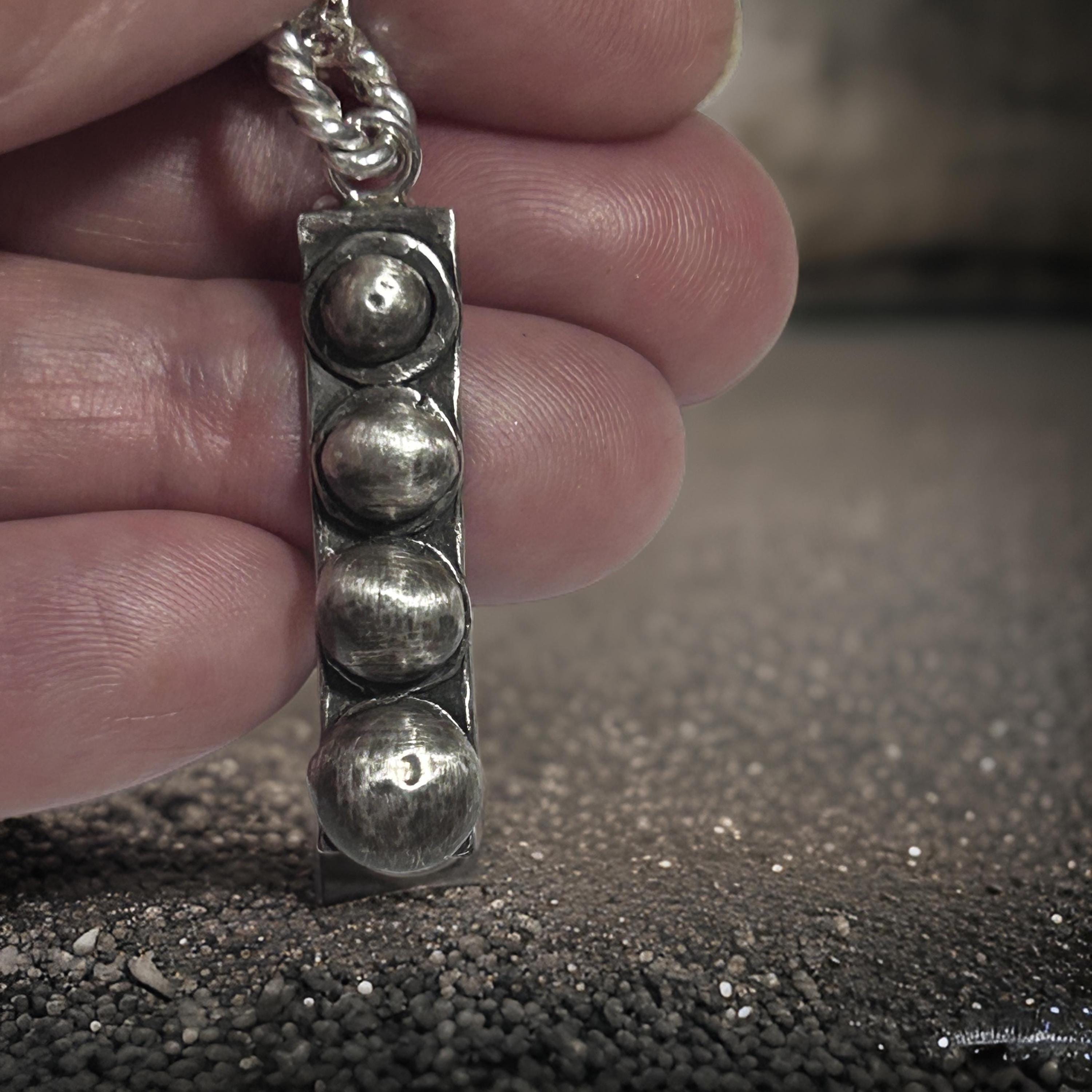 Celestial Orbit Pendant – A Cosmic Alignment in Silver
