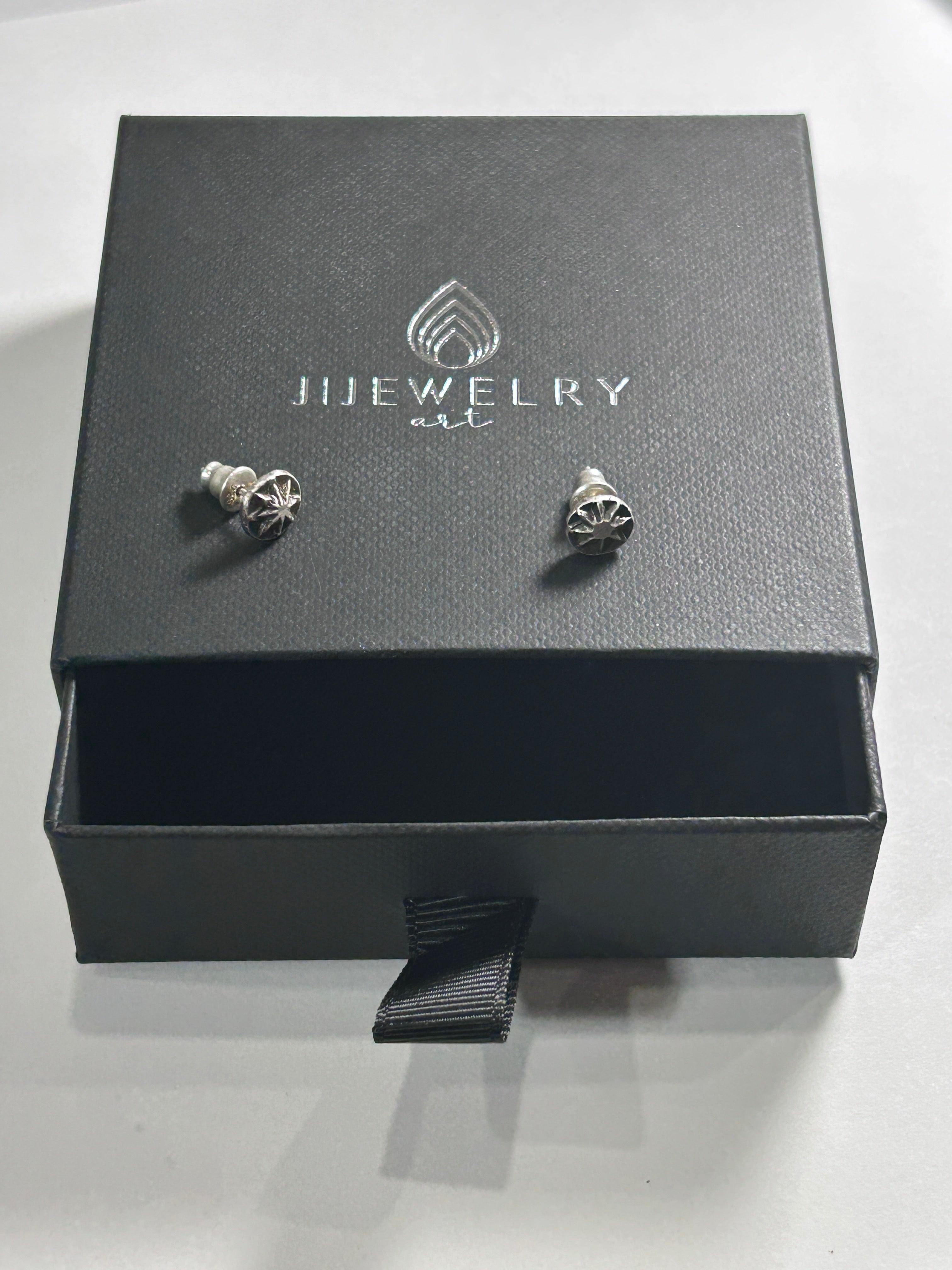 Men’s Stud Earrings - Oxidized Small Earrings