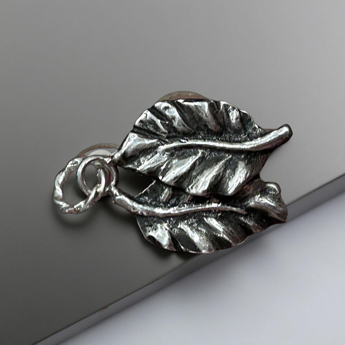 Handcrafted Sterling Silver Leaf Pendant – Nature-Inspired Botanical Necklace