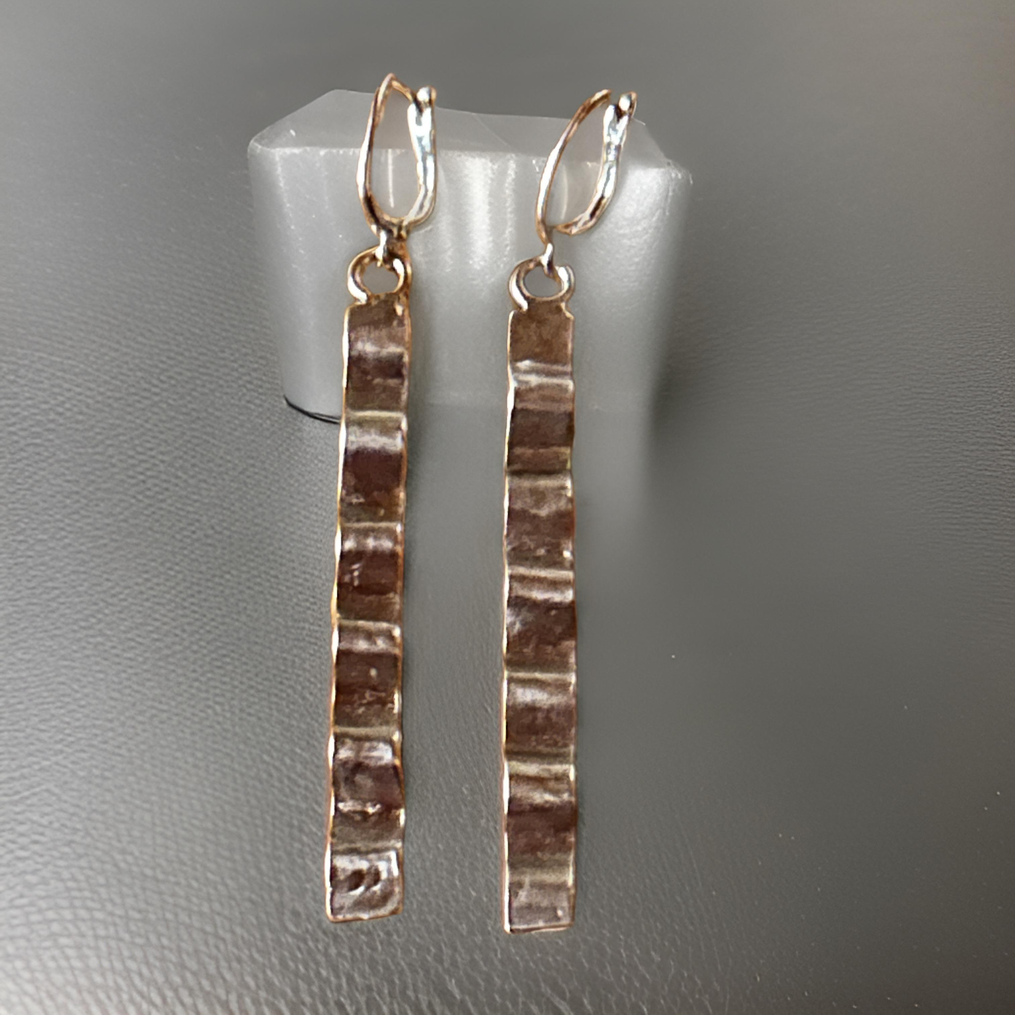 Elegant 999 Fine Silver Textured Drop Earrings - Handmade & Unique