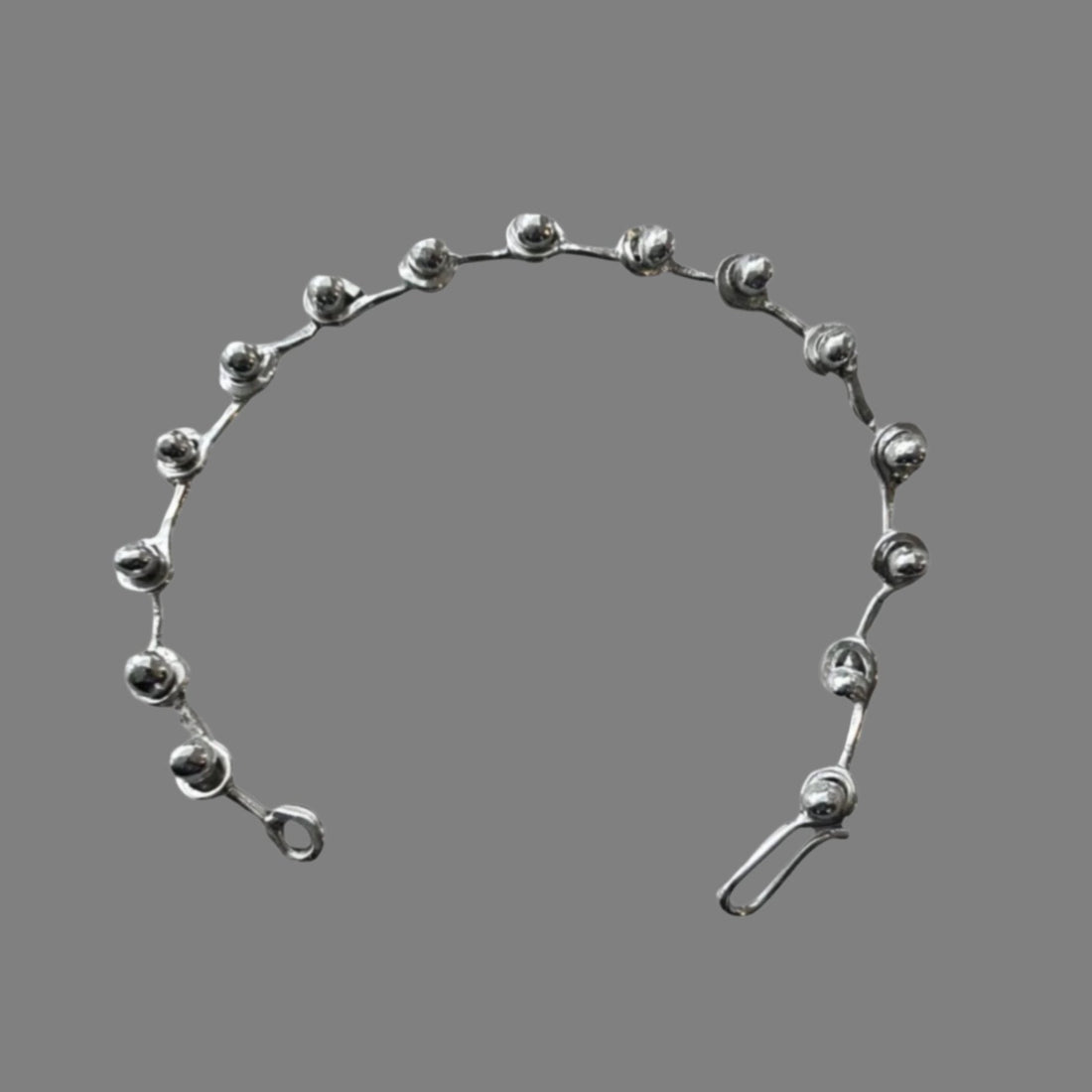 Silver Ball-Link Bracelet - Handmade Sterling Bracelet | JJewlryArt
