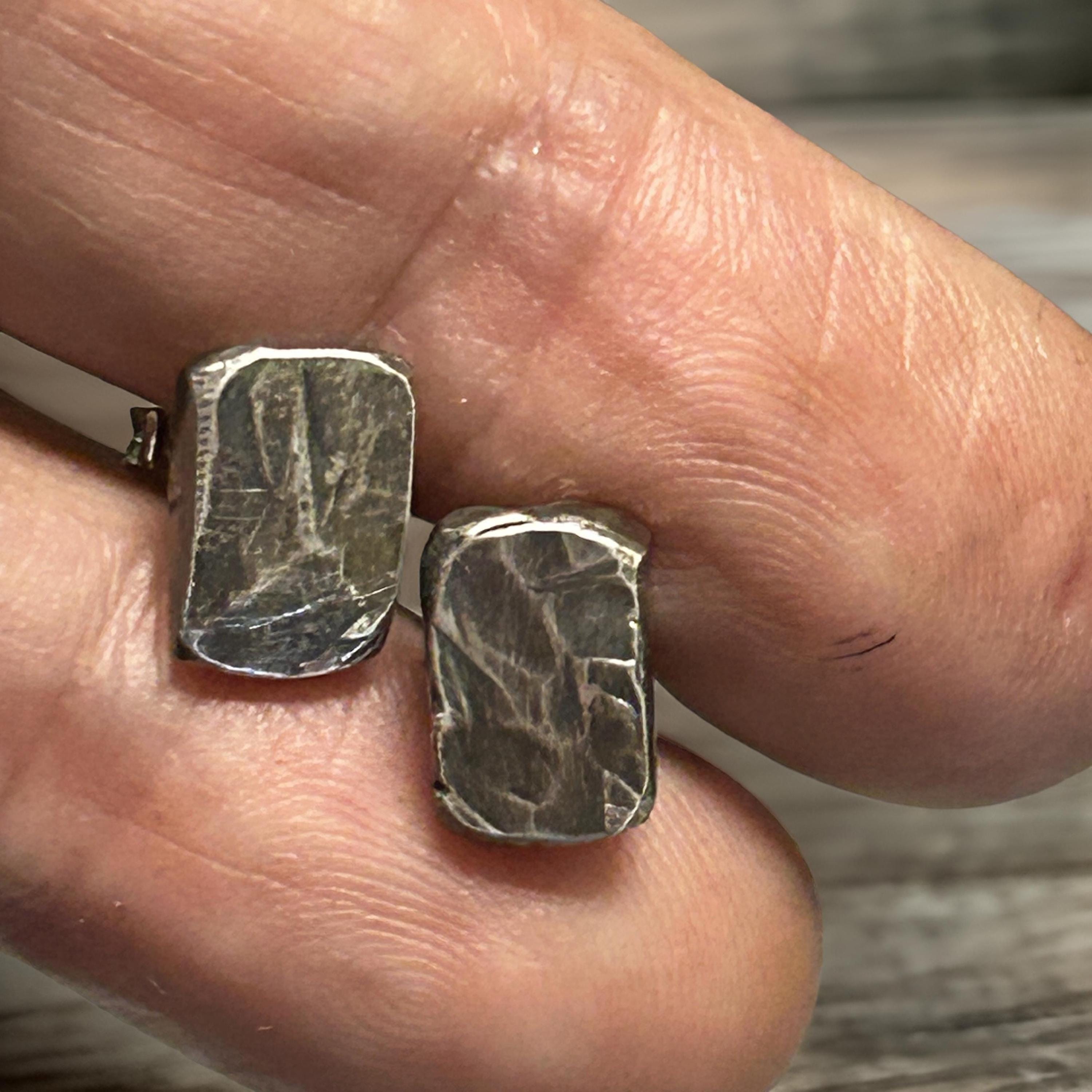 Silver Men’s Stud Earrings