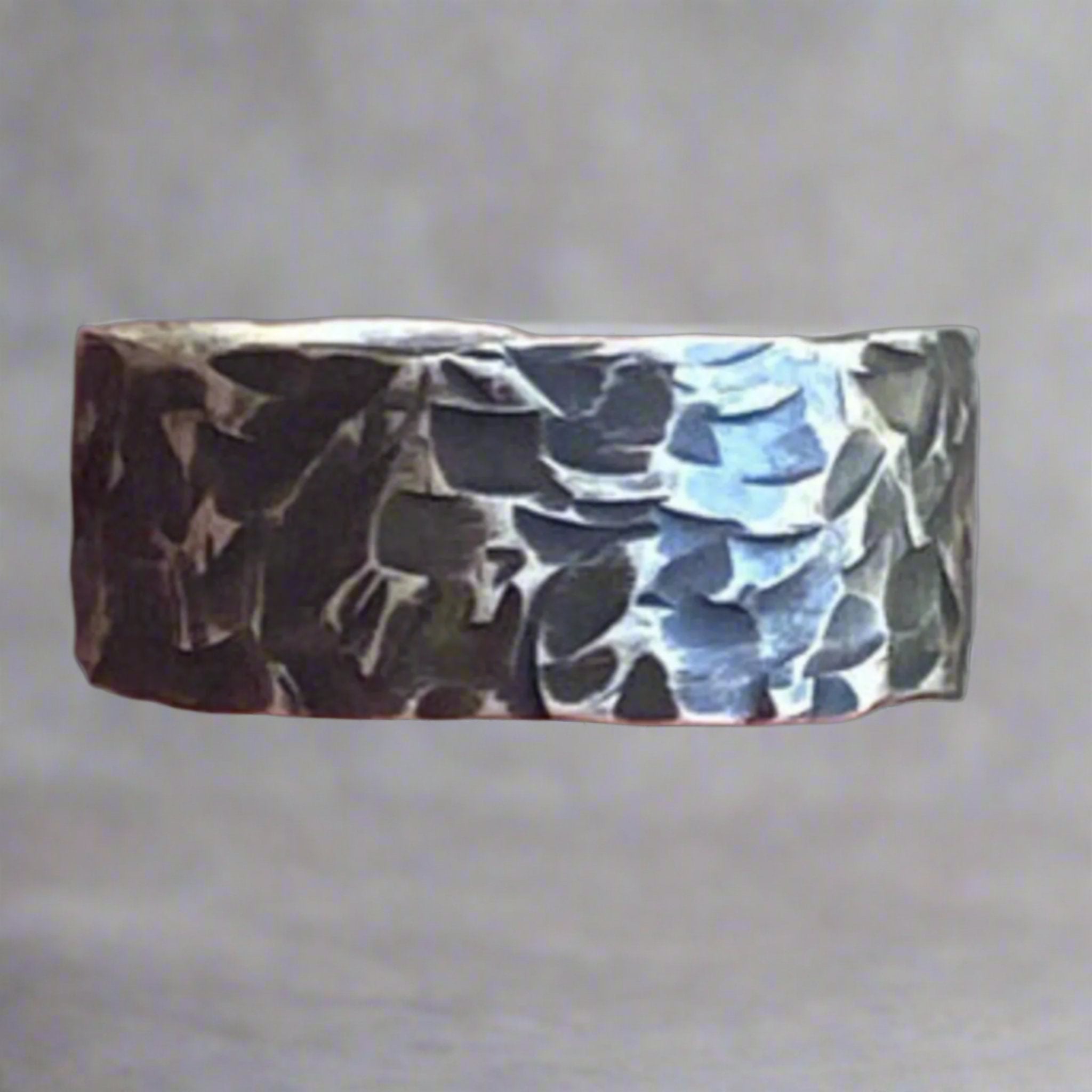 Artisan Rustic Band Ring - Band Ring With Hammered | JJewelryArt