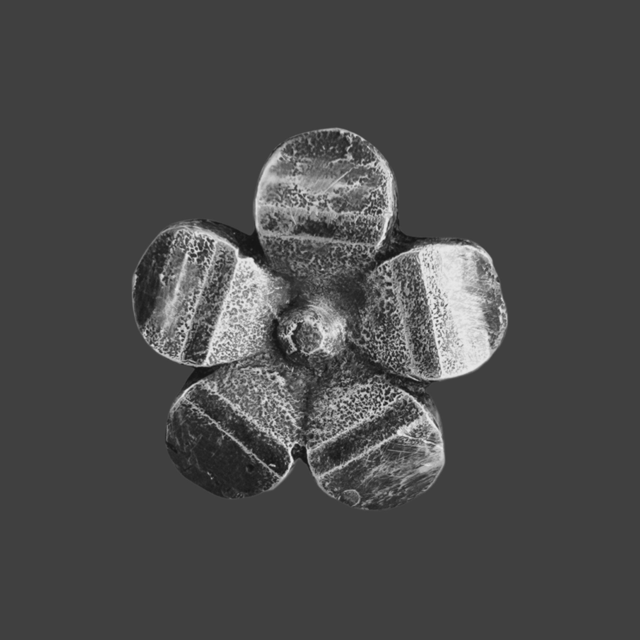 Bloom Flower Silver Ring - Men Handmade Ring | JJewelryArt