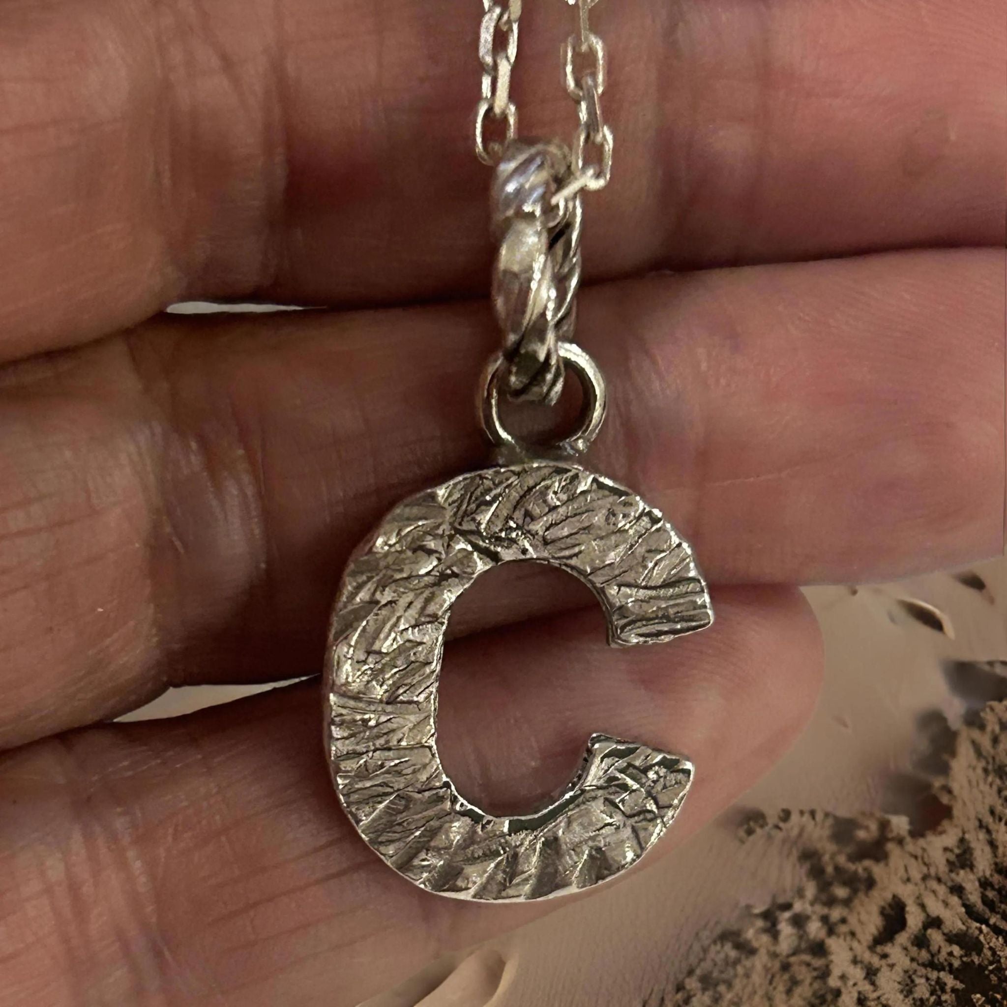 Silver Alphabet Letters Charms.