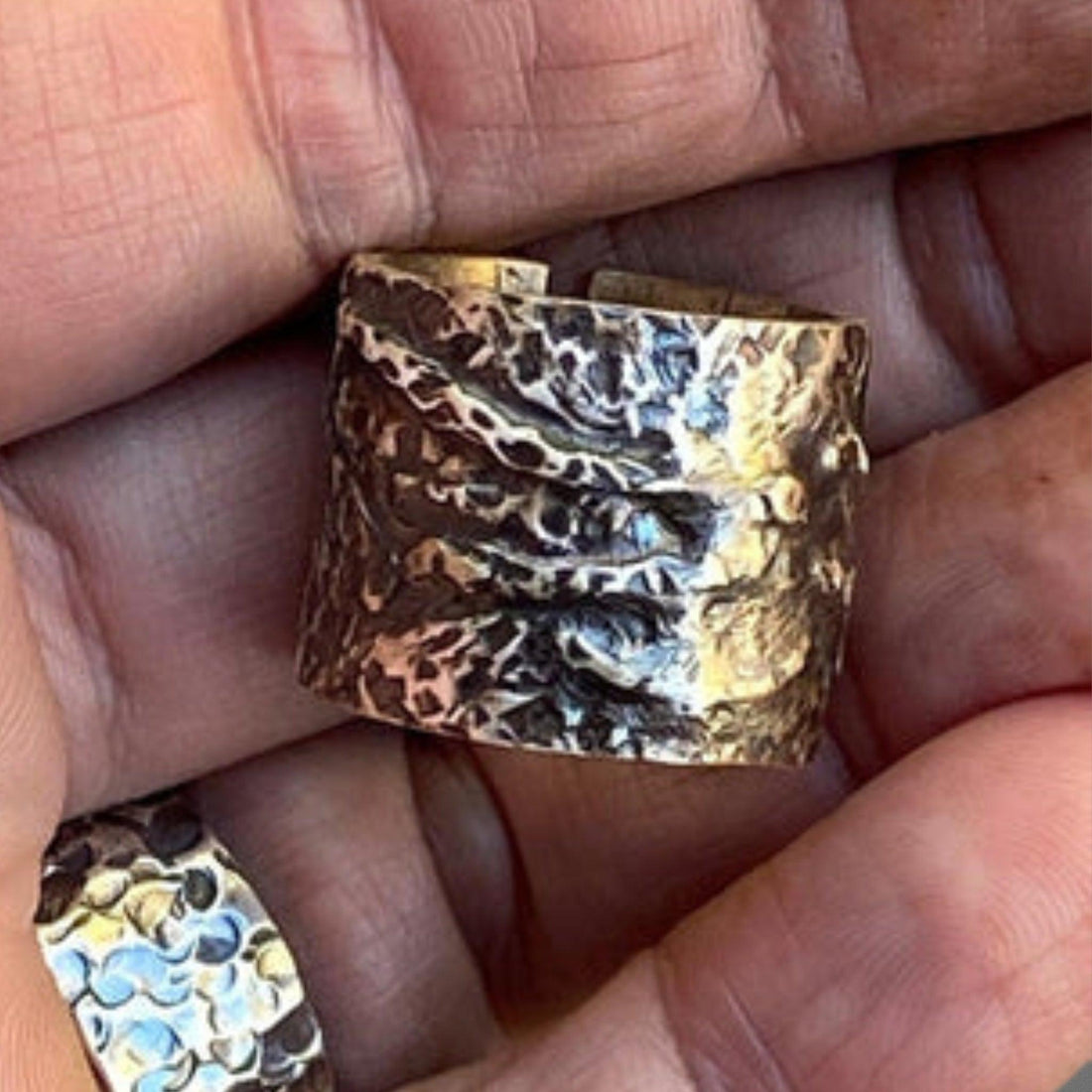 Silver Band Ring - Wide Band Ring | JJewelryArt