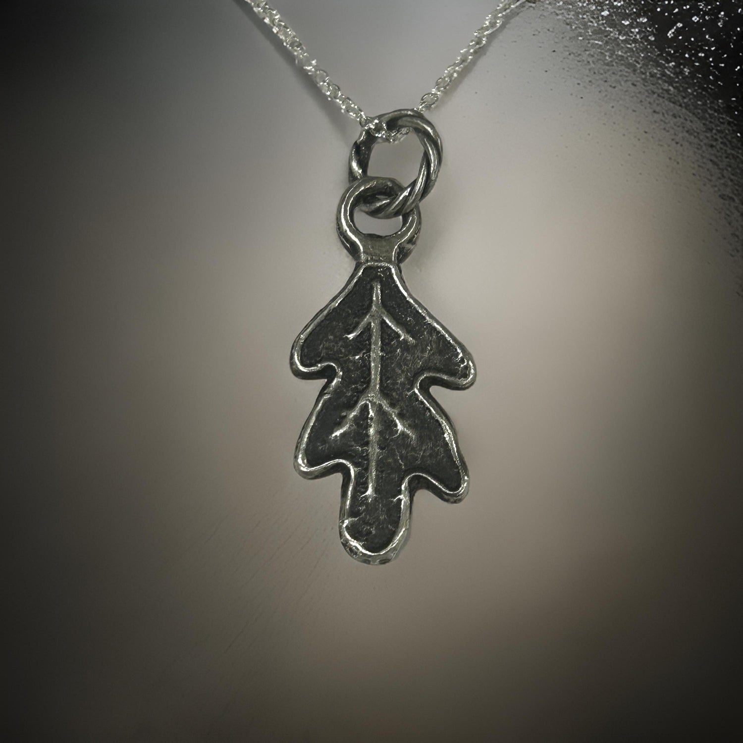 Oak Leaf Necklace | Sterling Silver Nature Inspired Leaf Pendant