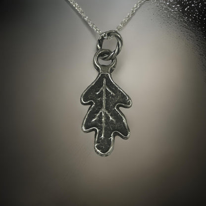 Oak Leaf Necklace | Sterling Silver Nature Inspired Leaf Pendant