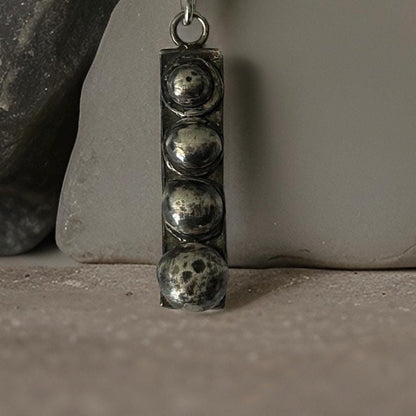 Celestial Orbit Pendant – A Cosmic Alignment in Silver