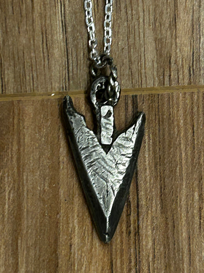 Mens Necklace Arrowhead Pendant made of Sterling Silver