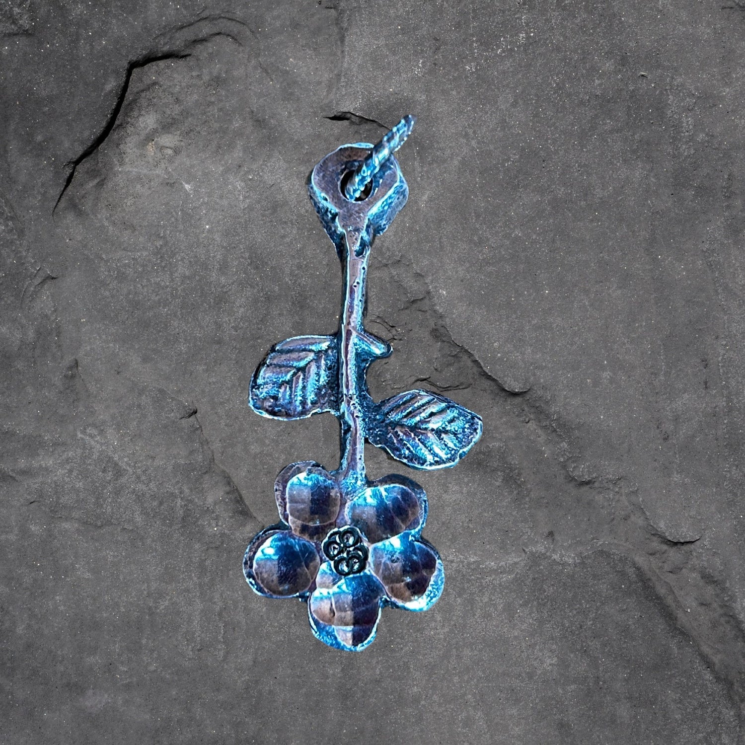 Sterling Silver Handcrafted Flower Pendant