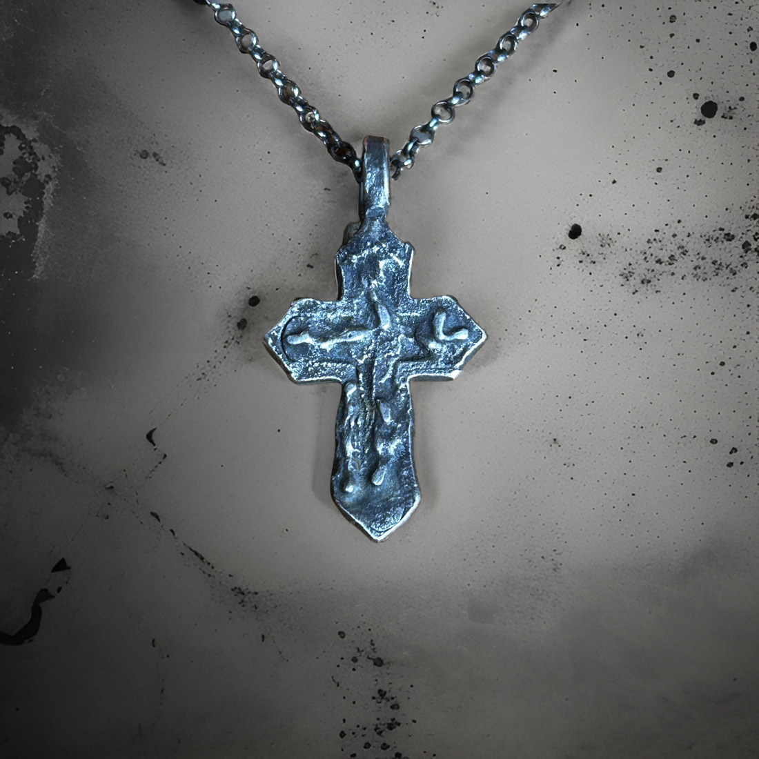 Silver Crucifix cross Pendant