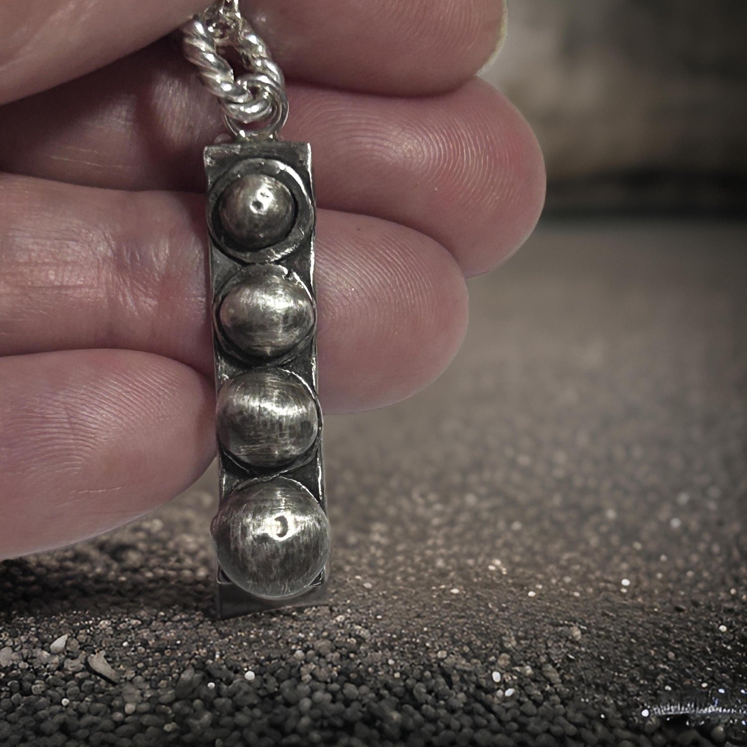 Celestial Orbit Pendant – A Cosmic Alignment in Silver