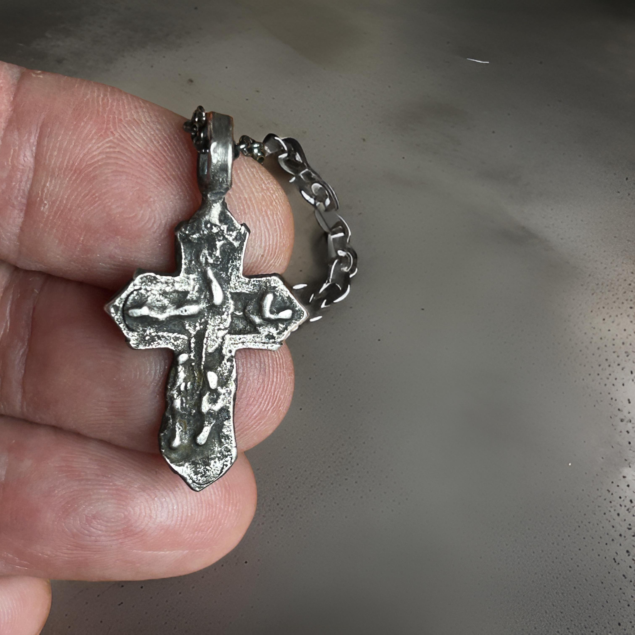 Silver Crucifix cross Pendant