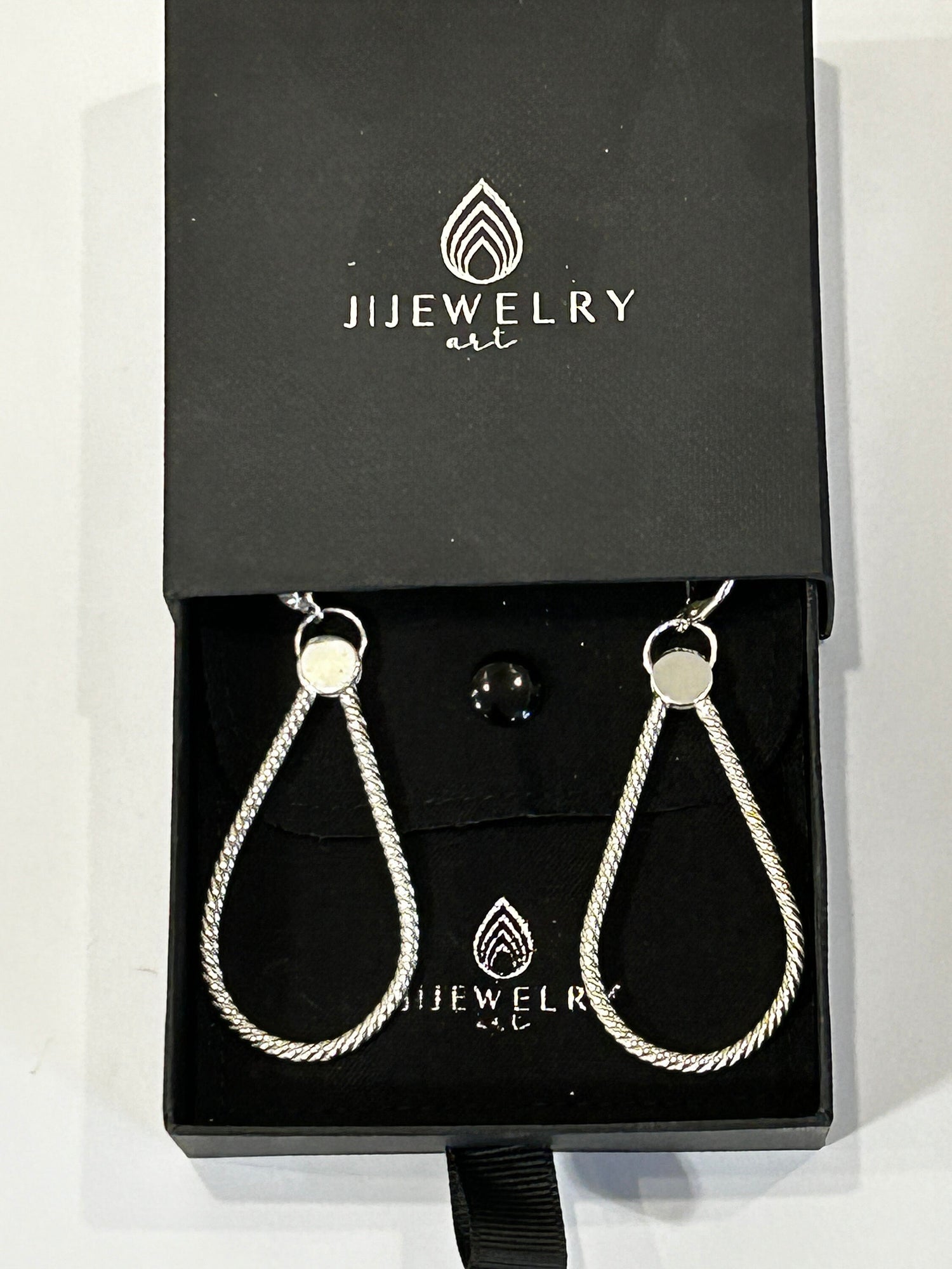Sterling Silver Statement Hoops Earrings • Twisted Large Drop Earrings • Big Silver Earrings • Gift for Girlfriend • Gift for Her