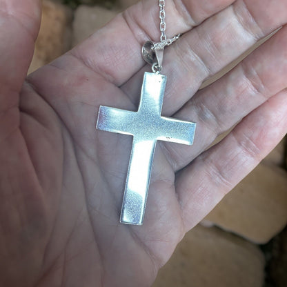 Sterling Silver Cross Pendant | Minimalist Men&