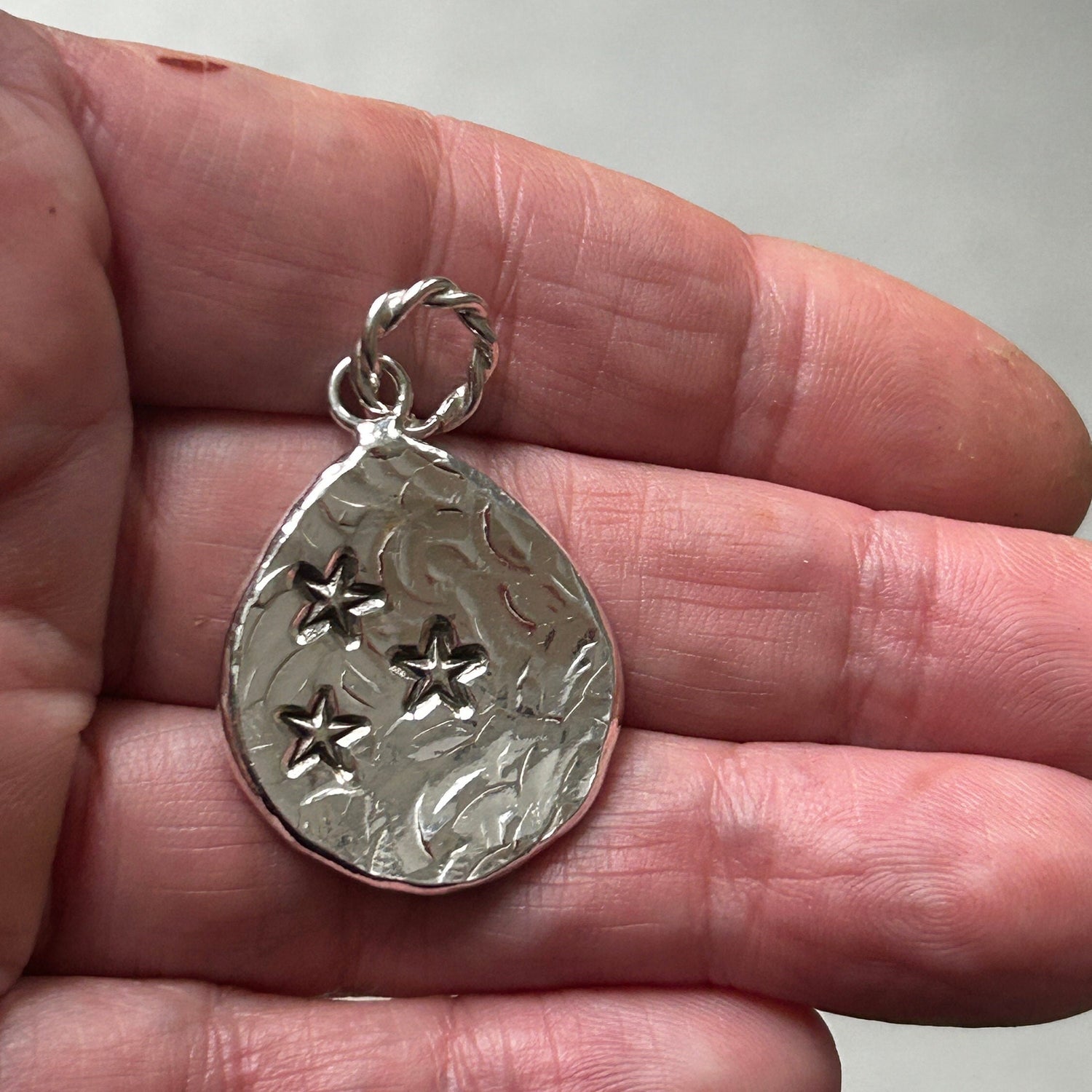 Sterling Silver Star Pendant Necklace Celestial Jewelry