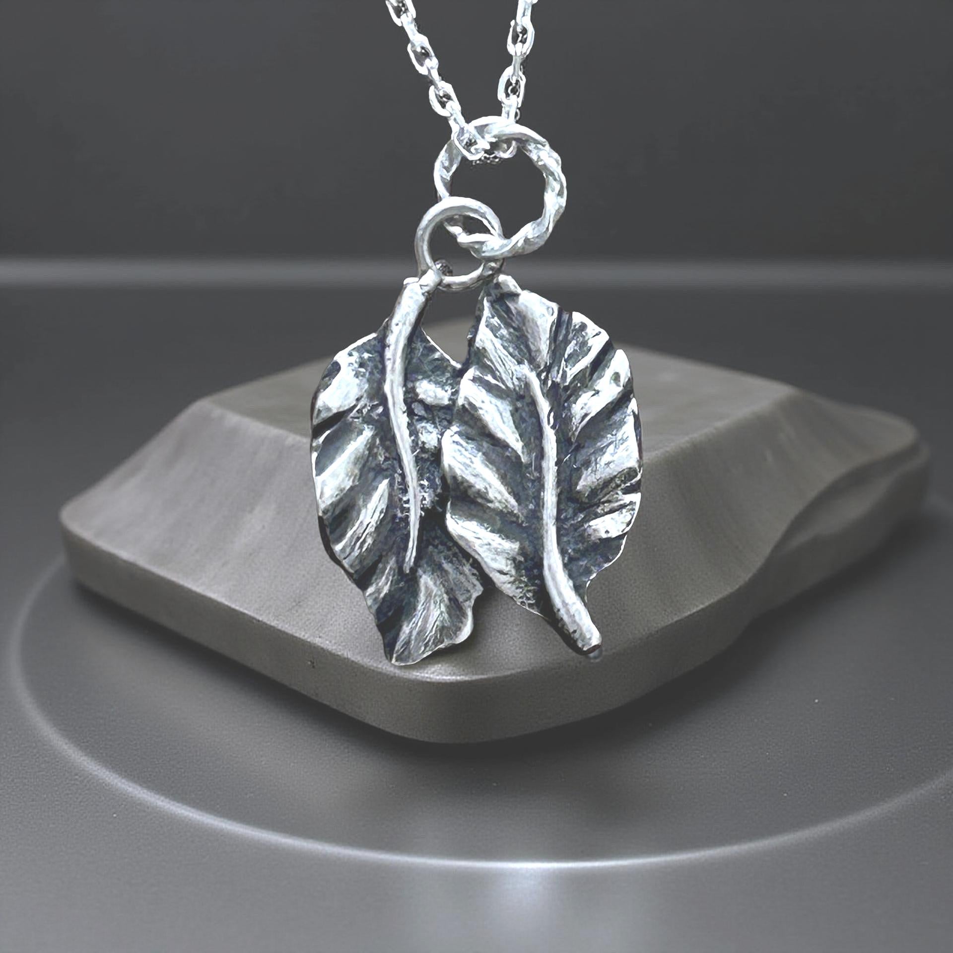 Leaf Pendant  Nature-Inspired Botanical Necklace