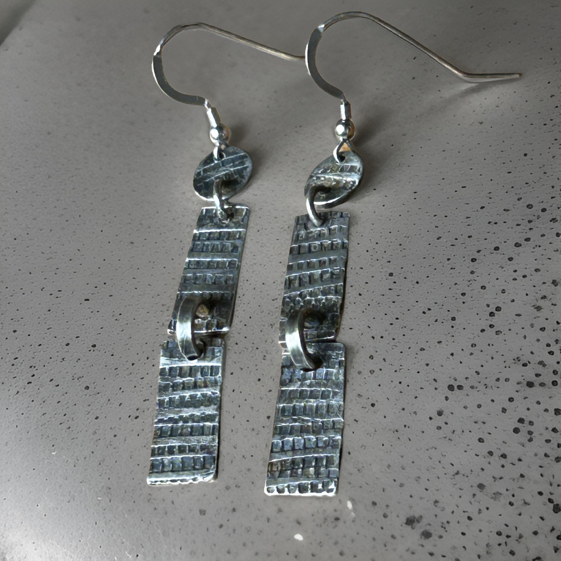 Sterling silver dangle earrings