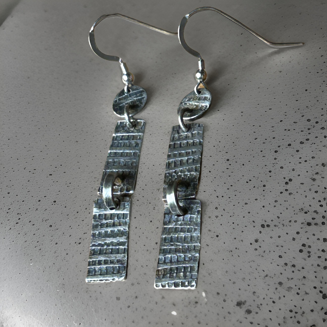 Sterling silver dangle earrings  