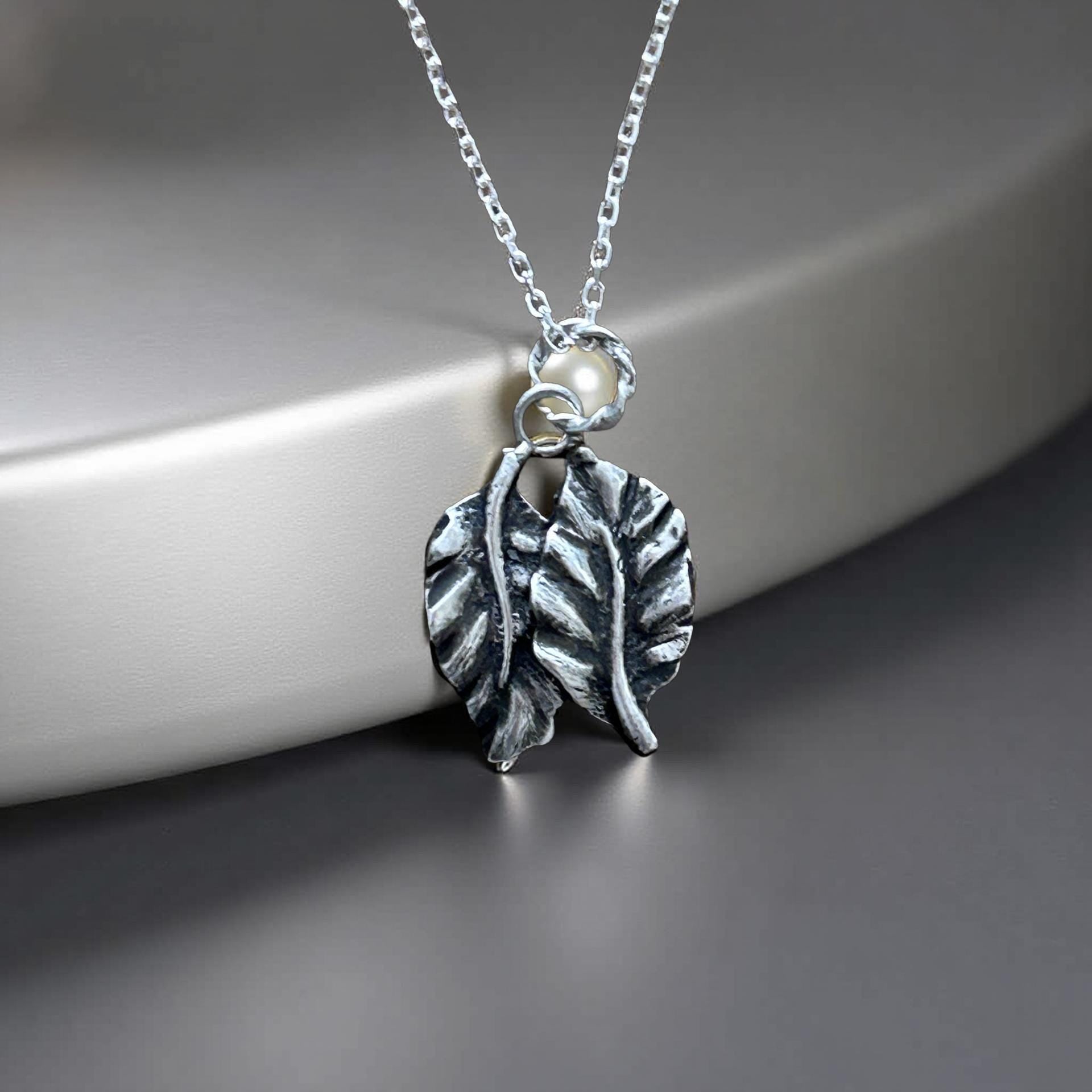 Leaf Pendant  Nature-Inspired Botanical Necklace