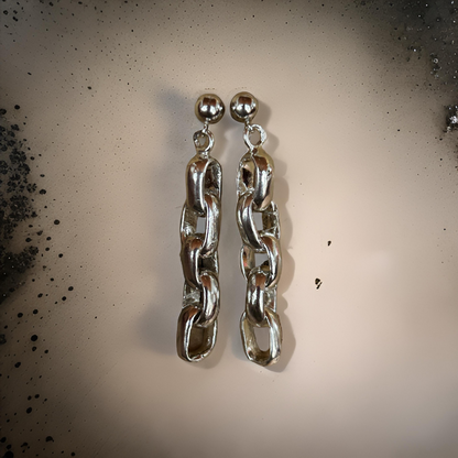 Silver Chain Earrings