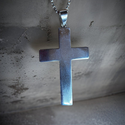 Sterling Silver Cross Pendant | Minimalist Men&