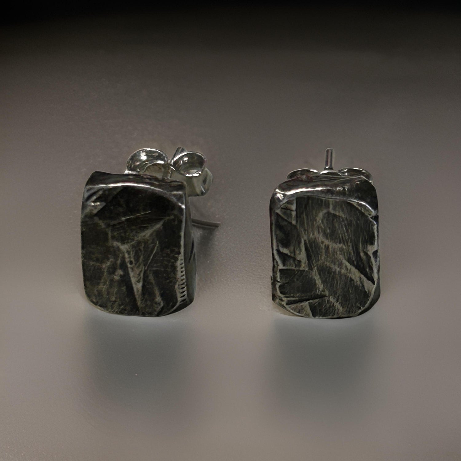 Silver Men’s Stud Earrings
