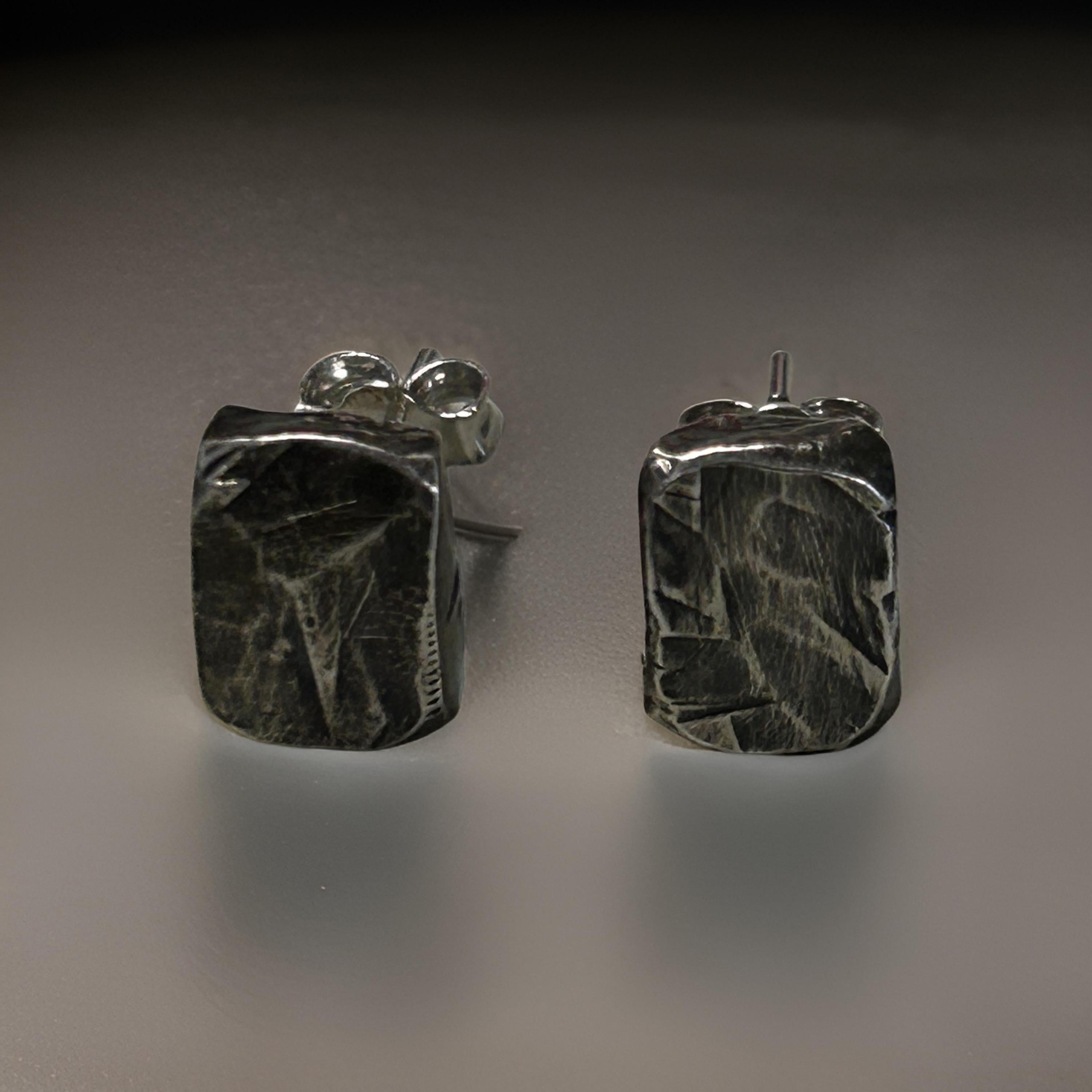 Silver Men’s Stud Earrings
