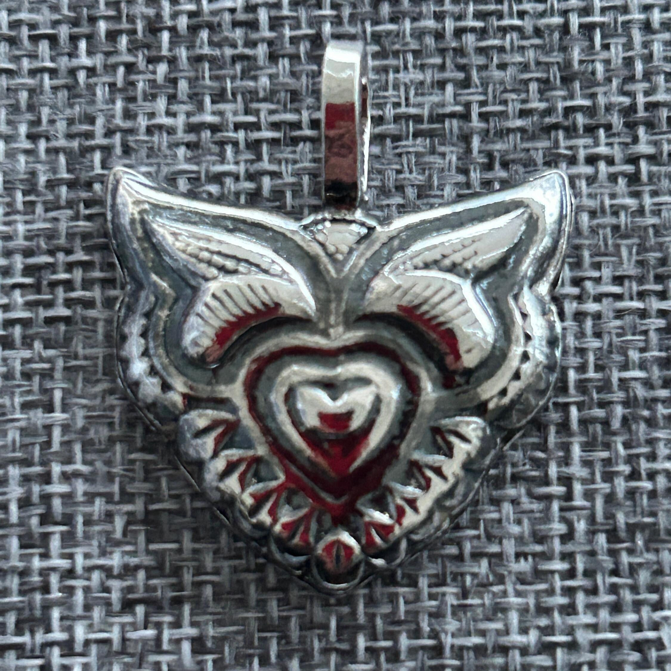 Handmade Silver Fox Pendant, Woodland Animal Jewelry