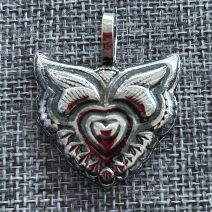 Handmade Silver Fox Pendant, Woodland Animal Jewelry