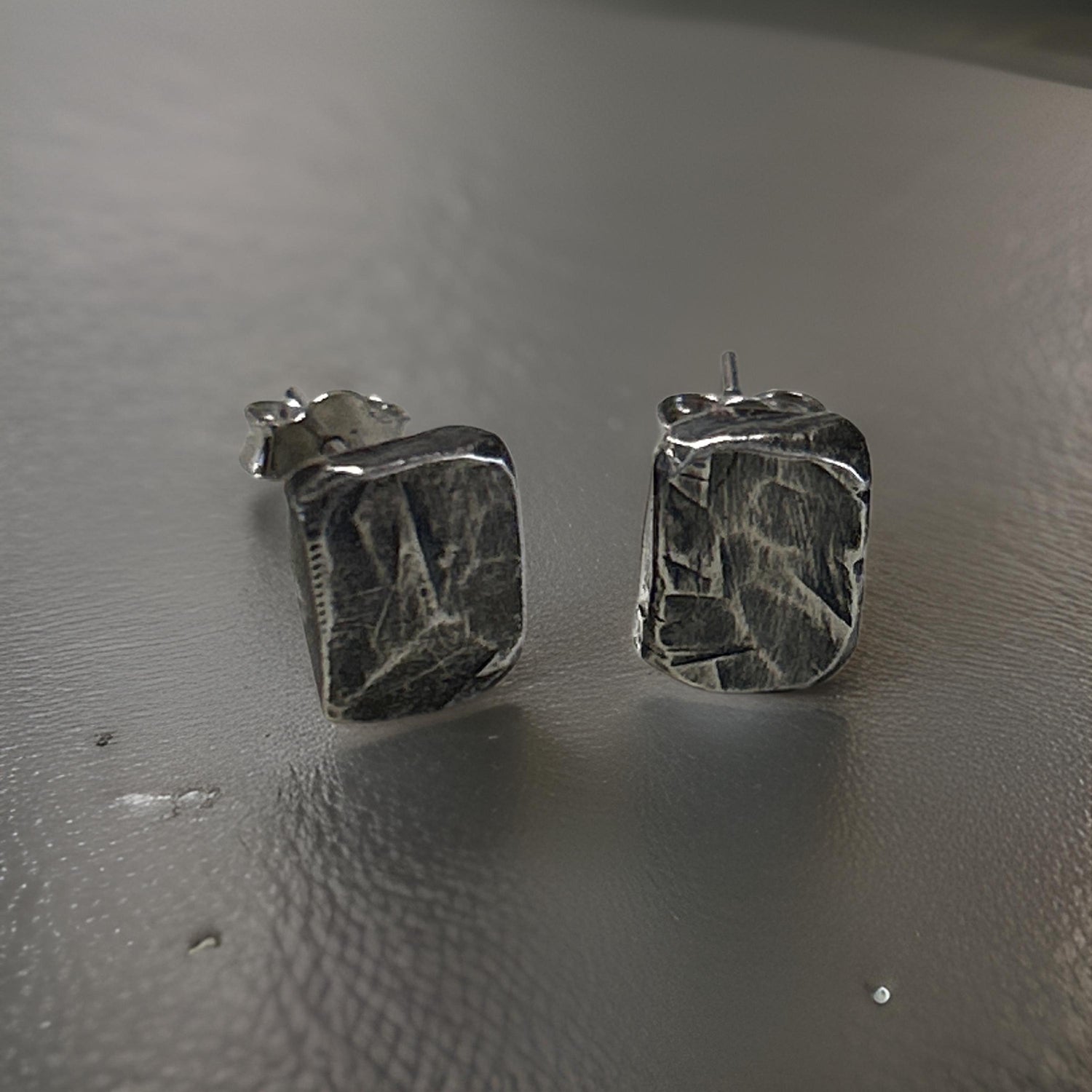 Silver Men’s Stud Earrings