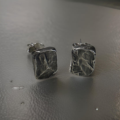 Silver Men’s Stud Earrings