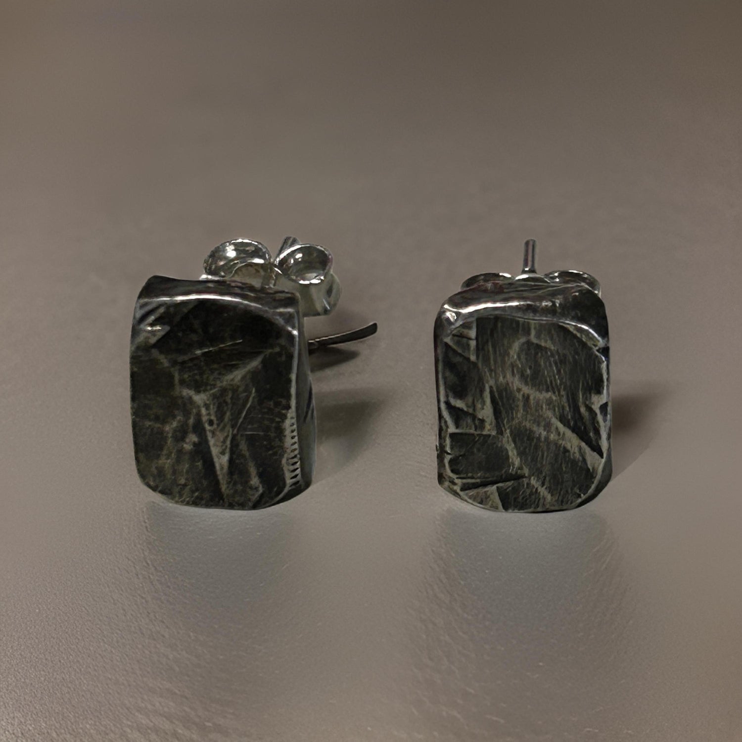Silver Men’s Stud Earrings