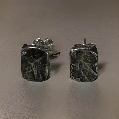 Silver Men’s Stud Earrings