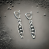 Handmade 925 sterling silver beans Nature-inspired earrings