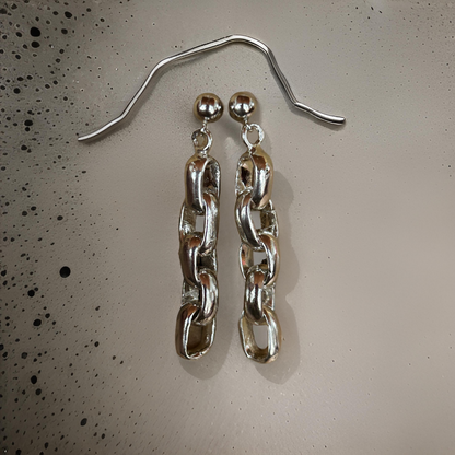 Silver Chain Earrings