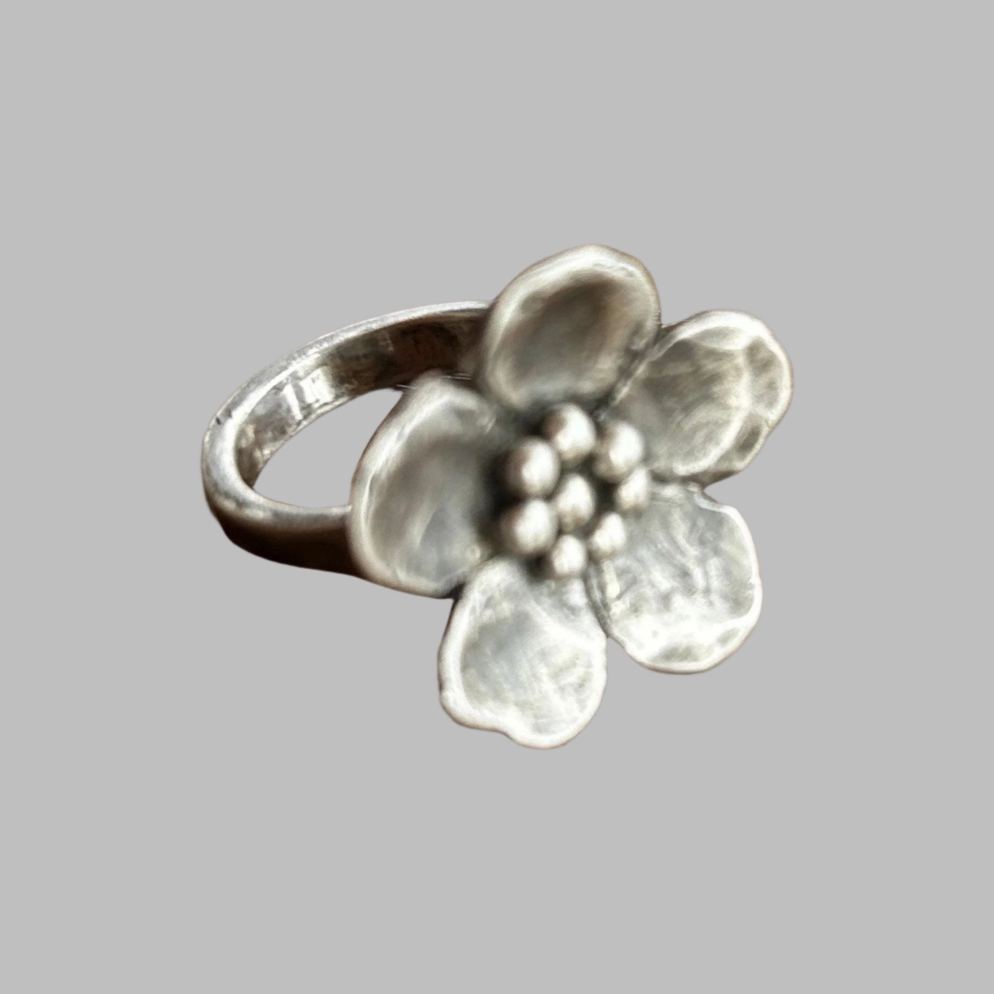 Blooming Flower Ring - Handmade Silver Rings | JJewelryArt