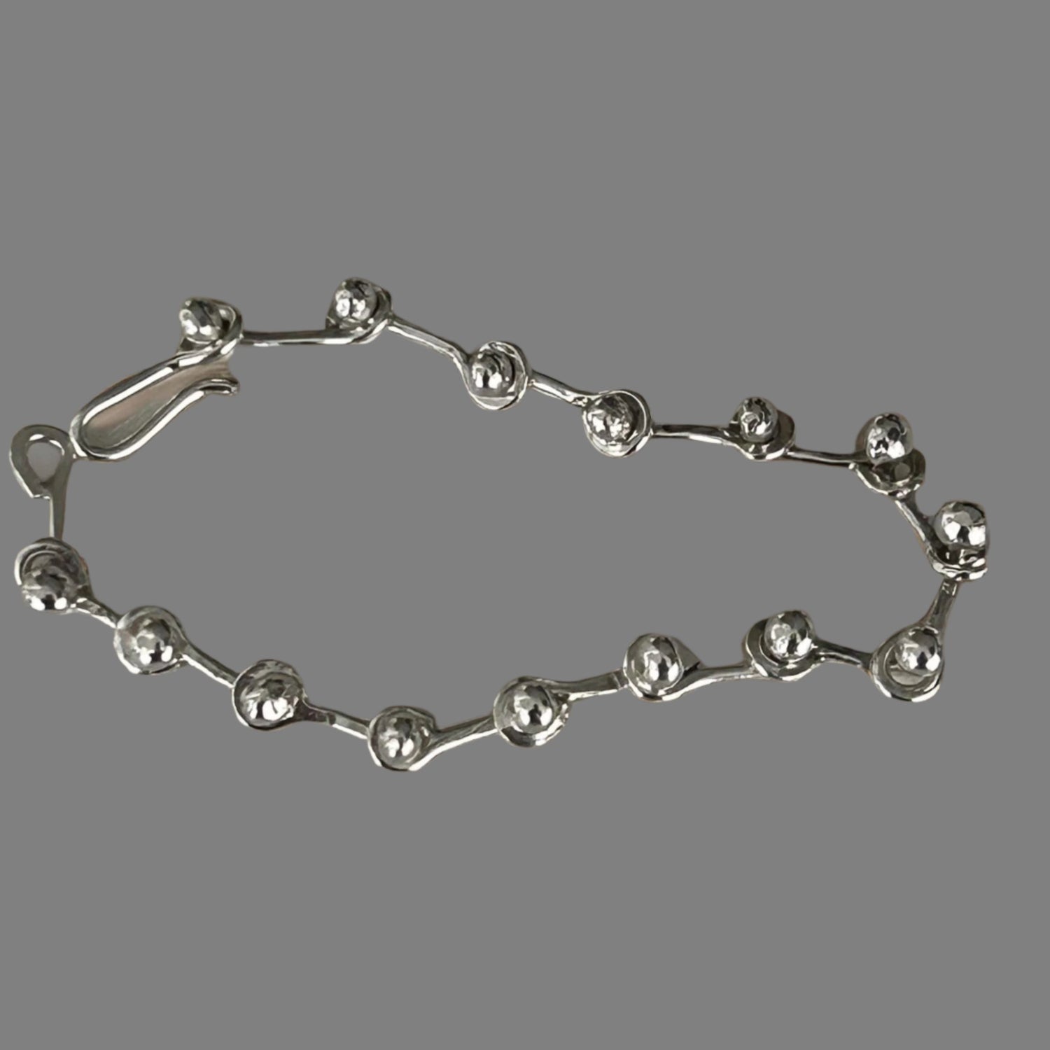 Silver Ball-Link Bracelet - Handmade Sterling Bracelet | JJewlryArt