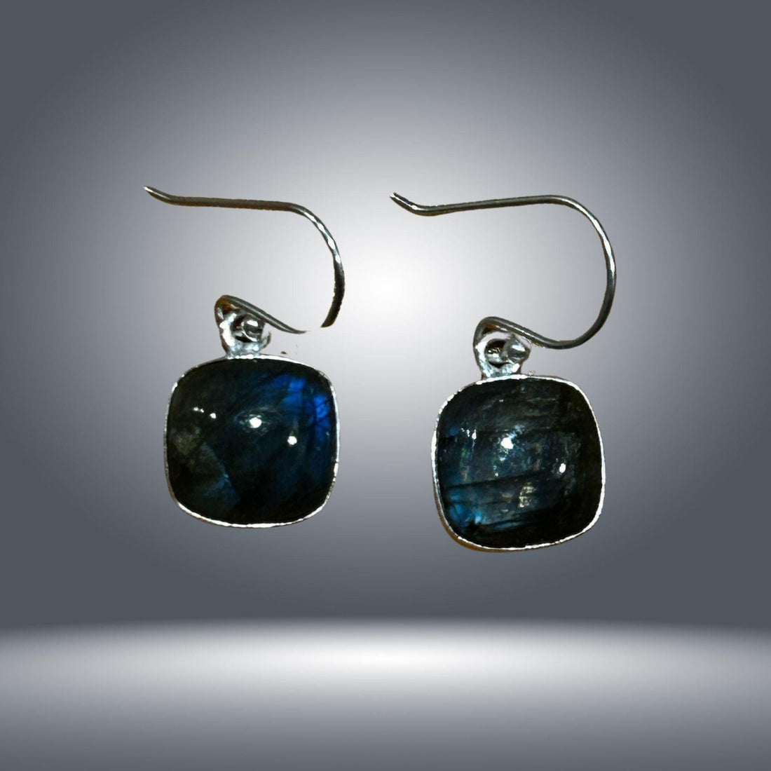 Labradorite Silver Earrings - Labradorite Earrings | JJewelryArt