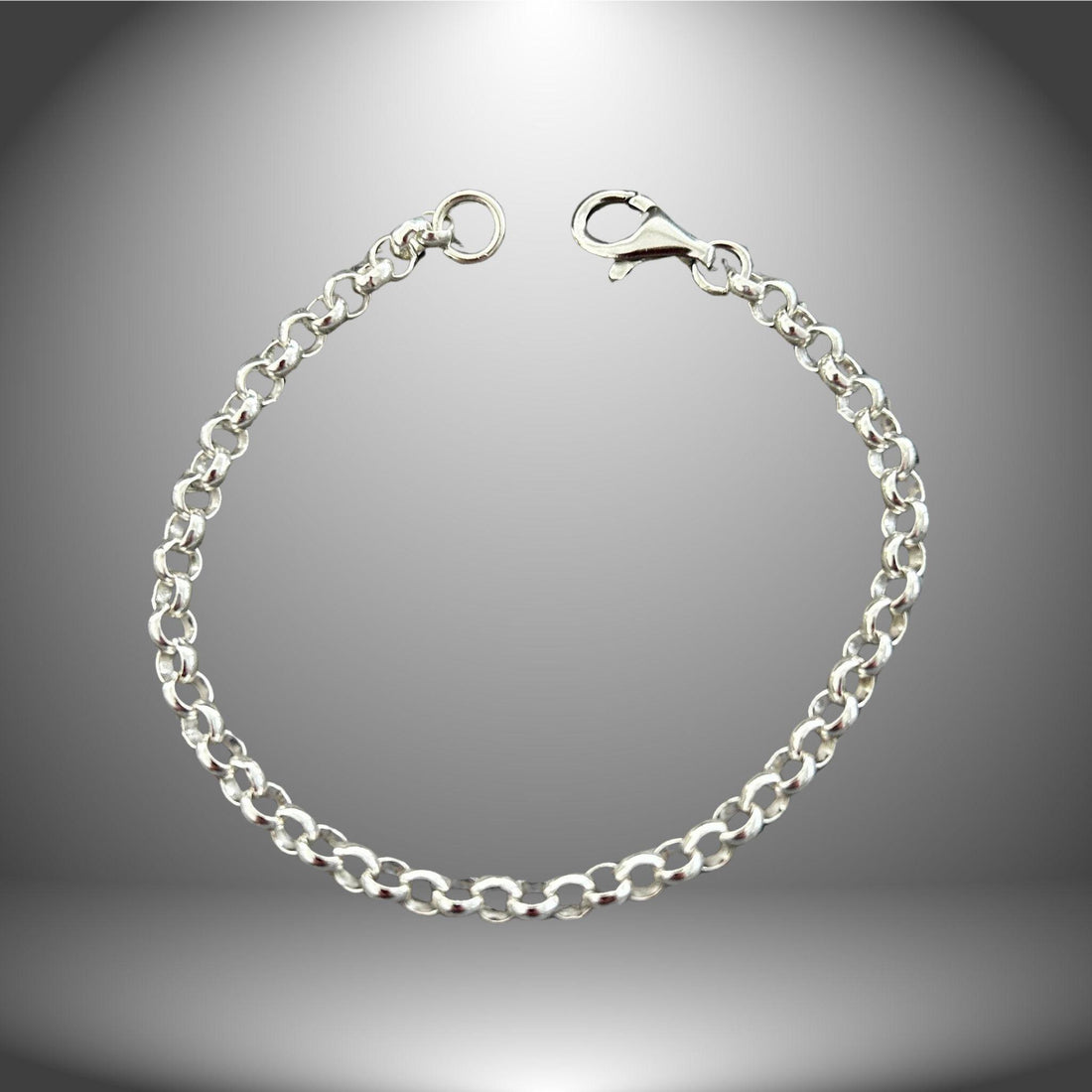 Dainty Sterling Silver Rolo Chain Bracelet - JJewelryArt