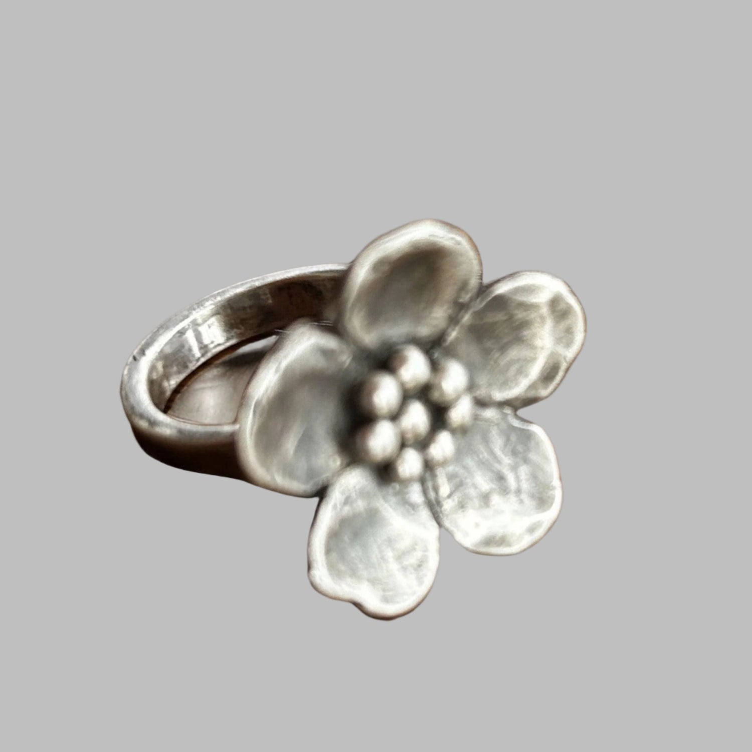 Blooming Flower Ring - Handmade Silver Rings | JJewelryArt