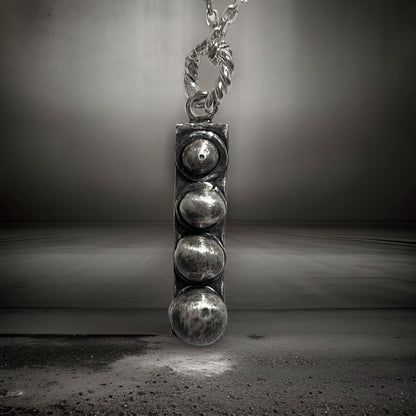 Celestial Orbit Pendant – A Cosmic Alignment in Silver