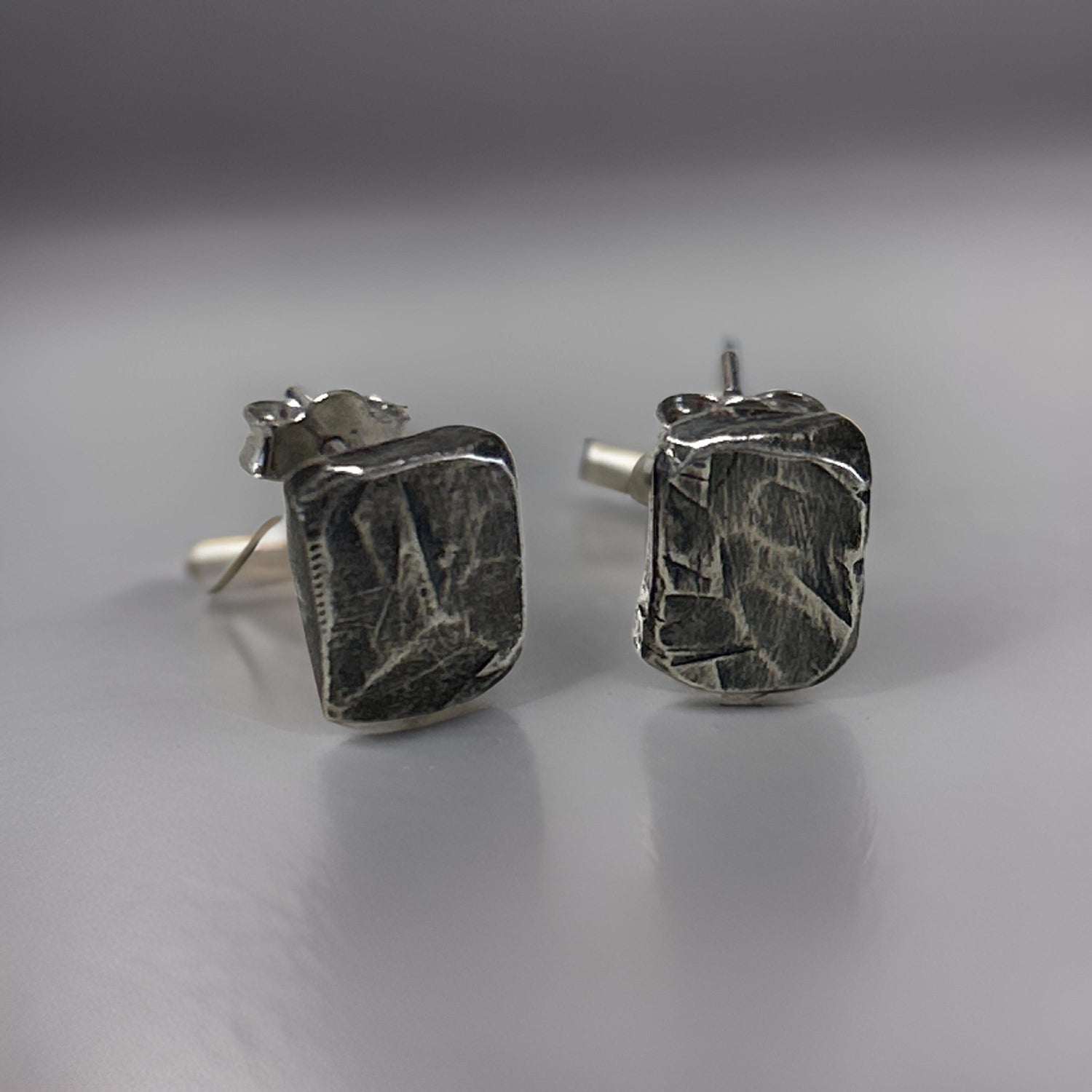 Silver Men’s Stud Earrings
