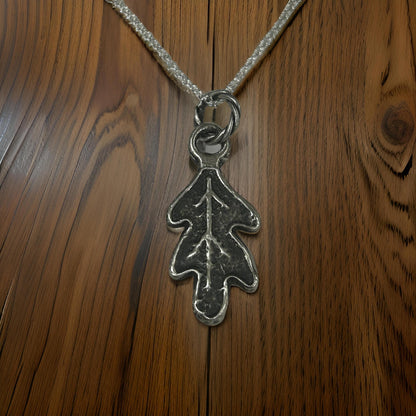 Oak Leaf Necklace | Sterling Silver Nature Inspired Leaf Pendant