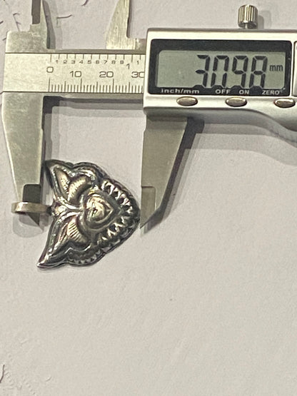 Handmade Silver Fox Pendant, Woodland Animal Jewelry