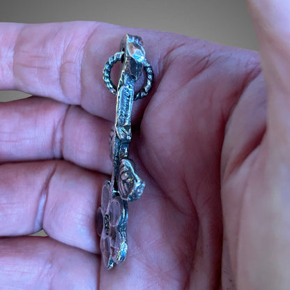 Sterling Silver Handcrafted Flower Pendant