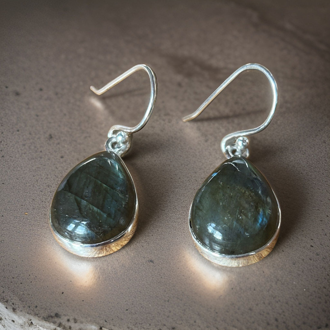 Labradorite Gemstones Earrings-JJewelryArt